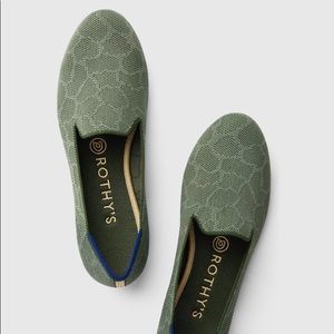 Rothys Green Safari Loafer 9